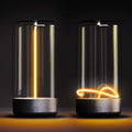 LumeoGlow™ - Lampe LED magnétique rechargeable avec un design minimaliste et une lumière douce 2700K. Idéale pour une ambiance chaleureuse et relaxante.