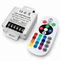Contrôleur RGB pour néon LED 12V/24V, boîtier aluminium 36A et télécommande infrarouge