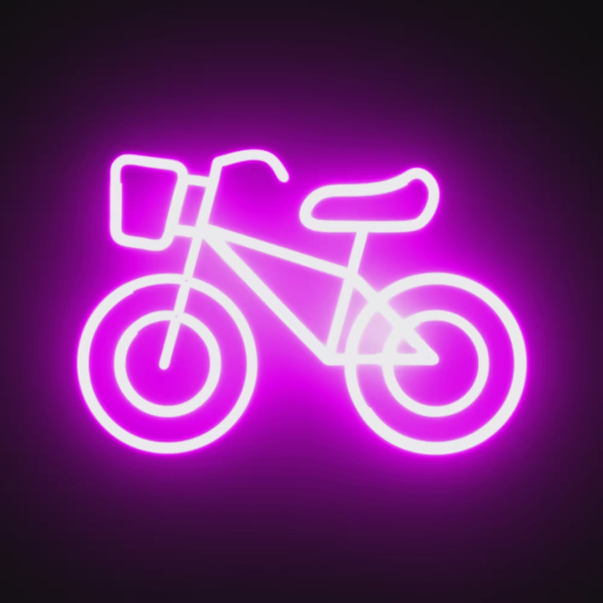 Watch the Glow Cycle Neon Light illuminate, adding a lively and vibrant touch to your home gym or creative space.