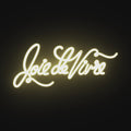 Watch the Joie de Vivre Neon Light glow, bringing joyful energy and life to any space.