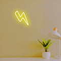 Thunderclap Neon Light placed in a modern room, bringing energy and excitement to the decor.